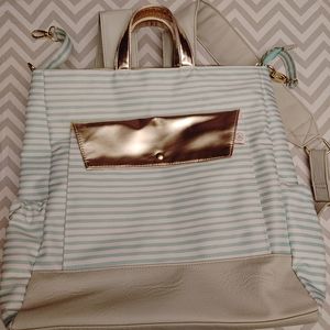 Trendy diaper bag